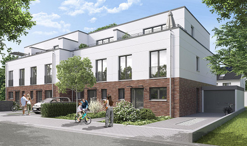 Erstbezug v. privat: Reihenmittelhaus m. Dachterrasse, PV-Anl. m. Wallbox, Garage in Korschenbr.