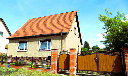 Seltenes Fundstück in Lauchhammer-Mitte | 1.120 m² Grundstück | Hofcharakter | Garage & Nebengebäude