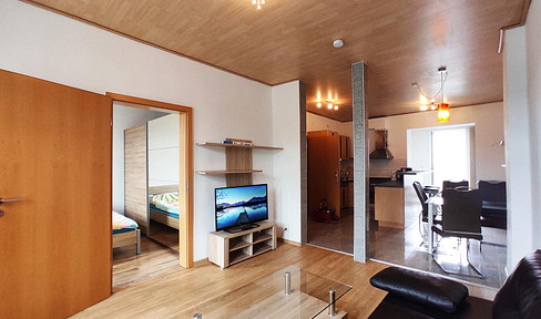 Furnished apartment in the city center, with a wonderful view from the balcony.