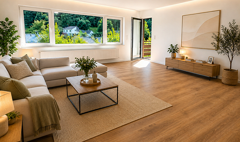 Sanierte 3-Zi.-Wohnung mit Balkon, Garage & Garten | Haustiere willkommen
