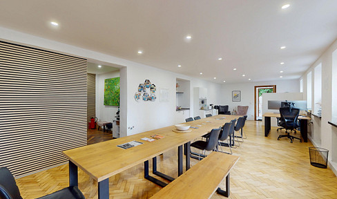 Prime Location: Representative office space with furniture, fiber optic internet, and parking spaces.
