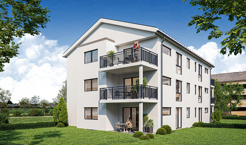 First occupancy: Newly built ground-floor apartment with a large garden area, located in a quiet area near the Elz river (W1).