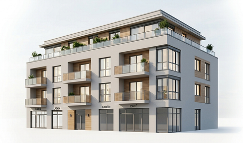 Rare property near Frankfurt: Corner plot with building rights for approximately 1,100 square meters of floor space (3 floors plus an attic).