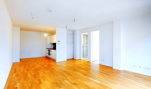 Moderne 2-Zimmer-Wohnung mit Einbauküche, Tiefgarage und Skyline-Deck in Frankfurt-Bornheim