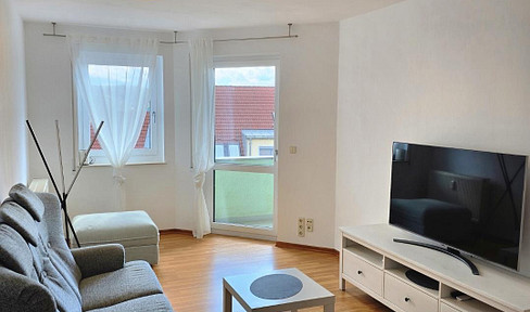 No fees (brokerage or other), available immediately, with a balcony and underground parking, located in the historic old town of Plauen.