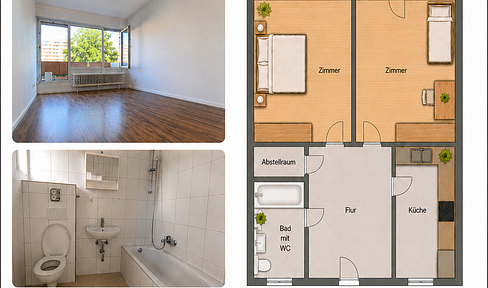 2-room apartment, Heumaden.