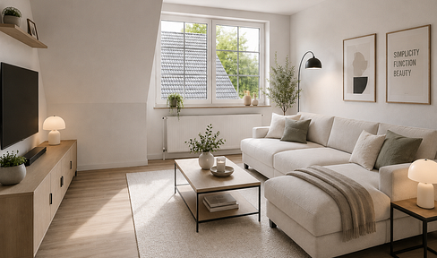 **Willkommen Zuhause** Lichtdurchflutete 2-Zi Dachgeschoß-WHG renoviert mit Garten