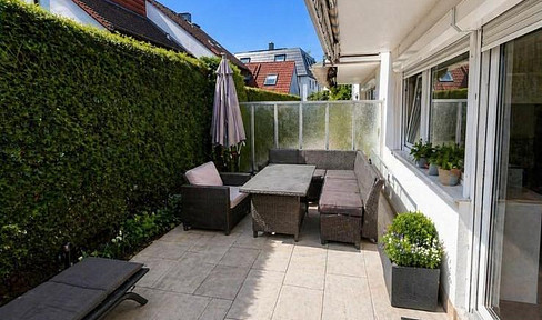 3-room apartment with terrace, garden, and garage.