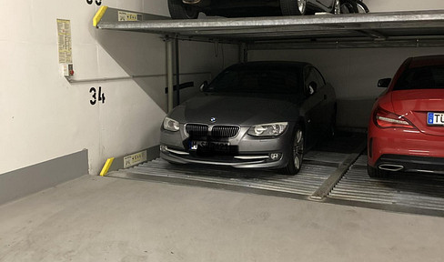 Two-car parking space.