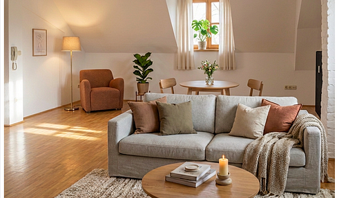 Schöne  2-Zi-DG-Wohnung mit Einbauküche und kleiner Dachterasse in Bogen Zentrum (1012)