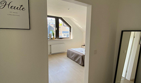 Newly renovated gem! Modern, bright attic apartment.