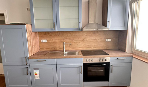 Newly renovated! Fantastic 2-room apartment with fitted kitchen and balcony, located in the city center.