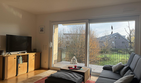 High-quality 3-room apartment in Münster, Mecklenbeck (2 bathrooms, balcony, charging station for electric vehicles, cellar).
