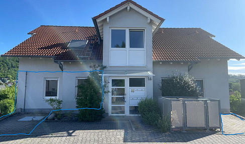 Modern 3-room ground-floor apartment with a view of the valley in Heppenheim-Kirschhausen.