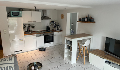 Bright and welcoming 2-room apartment with a 20 square meter southwest-facing terrace and a new bathroom.