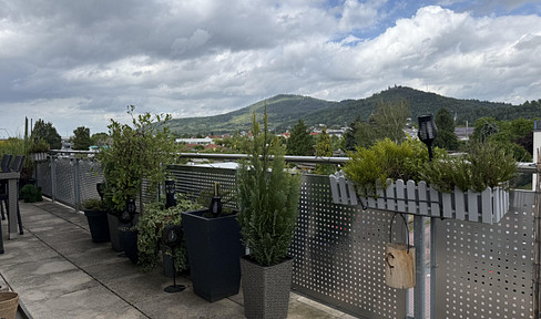4-room apartment, 50m2 terrace, new kitchen. High ceilings. Furnished option available.
