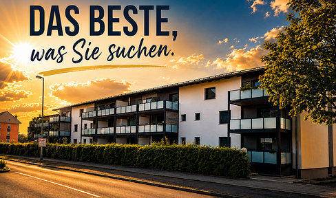 Exclusive 3-room apartment with balcony and private garage in Bobingen.