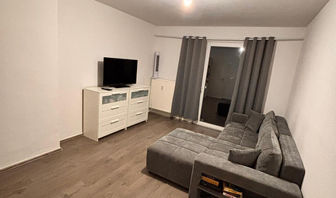 Furnished, renovated ground-floor apartment with a garden.
