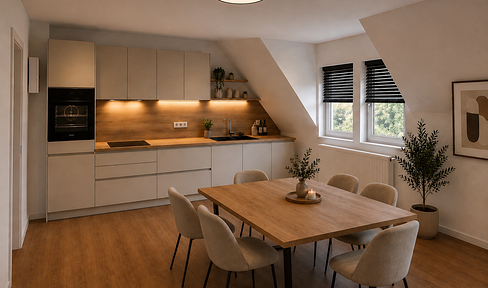 Modernes Wohnen im Michaelisviertel I Kernsanierte 4-Zi.-DG-Wohnung mit unverbaubarem Blick