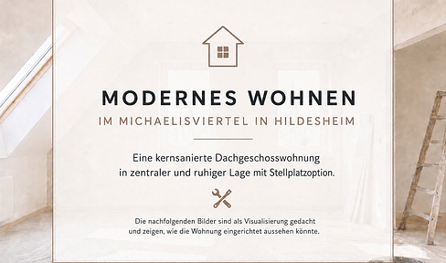 Modern living in the Michaelisviertel district. Completely renovated 4-room penthouse apartment with unobstructed views.