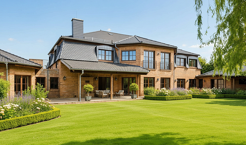Landhaus , Landsitz - Villa auf ca. 6.000 m² Anwesen, 7 Min. bis Leipzig