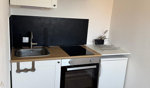 Renovated one-bedroom apartment.