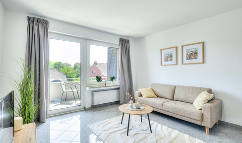 Renovated 3-room apartment with a balcony in a quiet location – Move in immediately and feel at home.