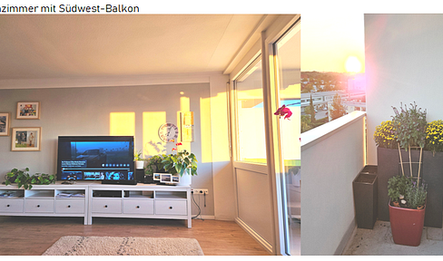 Wohnen auf Zeit: Möblierte 4-Zimmer-Wohnung mit Küche, Bad und Balkon