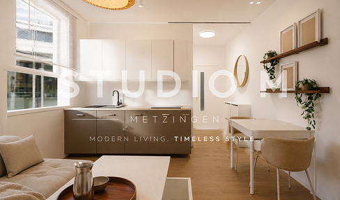 Möbliertes 1,5-Zimmer-Apartment, Erstbezug KfW-55 – “Studio M” Metzingen