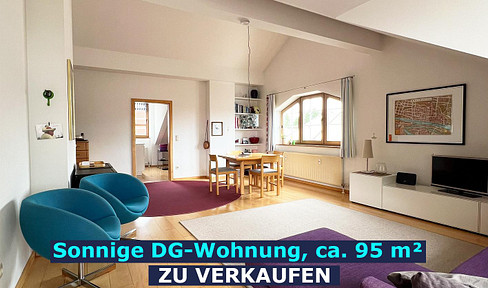 3ZKB Dachgeschosswohnung mit sonnigem Balkon