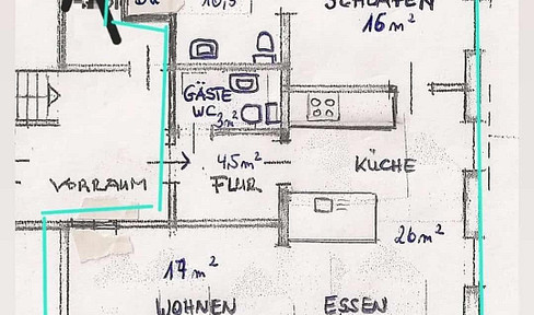 Sofort frei! 77m2 OG Whg mit Garten und KfZ Stellplatz