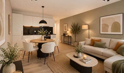 *NEUBAU* Charmante 3-Zimmer Wohnung mit Einbauküche & Balkon - WE 1.12