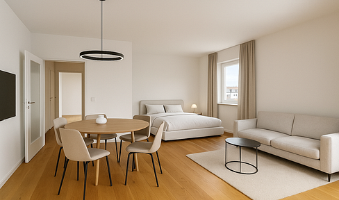Exklusives Design-Apartment mit Balkon & spektakulärem Blick zur Universität