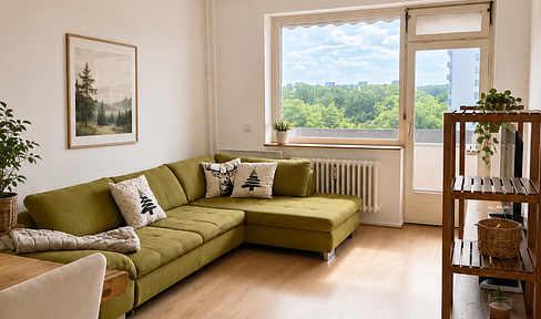 High-quality, modernised 3-room apartment with a west-facing balcony and panoramic views - available directly from the owner (no agency fees).