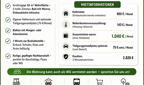 Schöne, renovierte Wohnung in guter Lage in HN – ab sofort als Wohnung oder WG bezugsfertig!