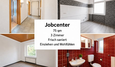 Jobcenter – جوب سنتر – Джобцентер – deine neue Wohnung ist fertig!