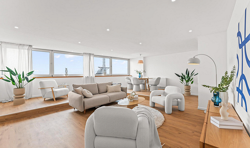 Penthouse mit Skyline-Feeling – Exklusive Wohnung im 22. Obergeschoss, provisionsfrei