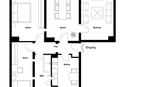 4-Zimmer-Wohnung in Altenpleen – ideal für Familien oder Paare