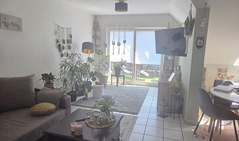 3-room attic apartment, spread over two levels.