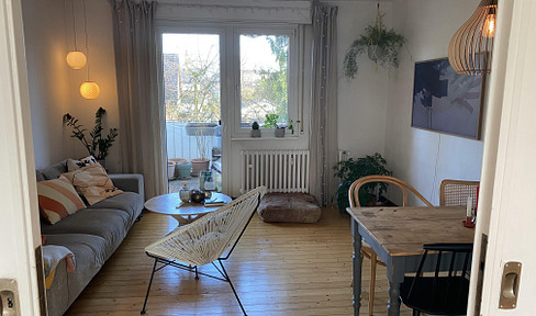 Helle 3-Zimmer-Wohnung mit Balkon und Gartennutzung