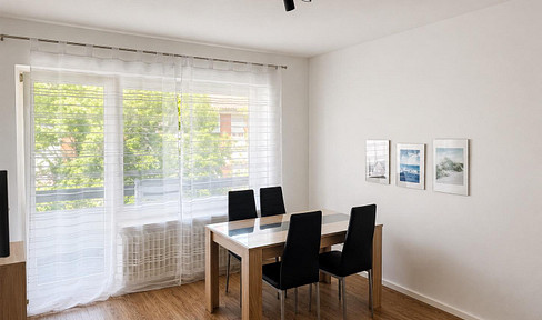 Furnished 2-room apartment with balcony, centrally located in Neu-Isenburg.