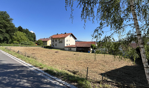 Beautiful and peaceful plot of land near the forest, 911 square meters, partially fenced.