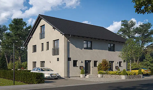 Semi-detached house in Obermenzing - New construction.