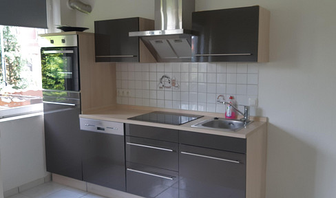 New Town: A 2-room apartment with a balcony, available immediately, located in the popular "Riverside District" in the Bremer New Town.