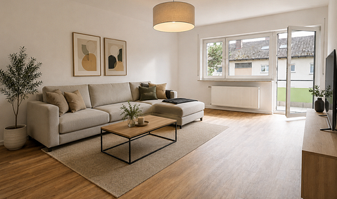 Ein Traum: Helle 3-Zimmer-Wohnung mit großem Balkon, Einbauküche und Garage