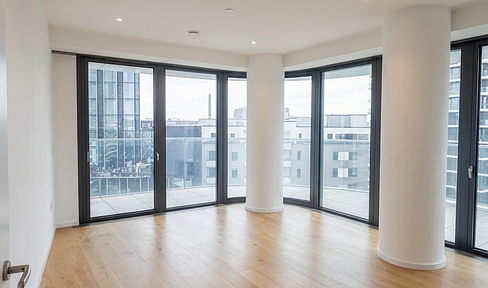 Elegant 4-room apartment in the Grand Tower – Exclusive living above the rooftops of Frankfurt.