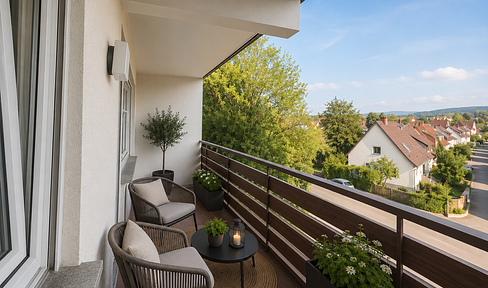 Traumhaft hell & frisch renoviert: 3. Zi. Wohnung mit Südbalkon und Einzelgarage (2026 renoviert)
