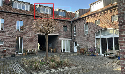 Bright and quiet 2-room apartment in a renovated courtyard building in Helenabrunn, Viersen.