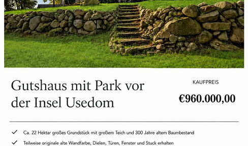 Gutshaus vor der Insel Usdom