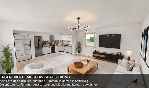 First occupancy after extensive renovation: 101 m² designer apartment with a spacious living loft.
